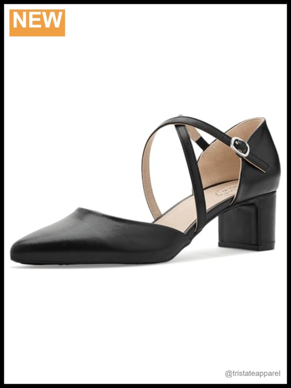 Women's Slingback Block Heel Pumps Faux Leather Comfort Party
